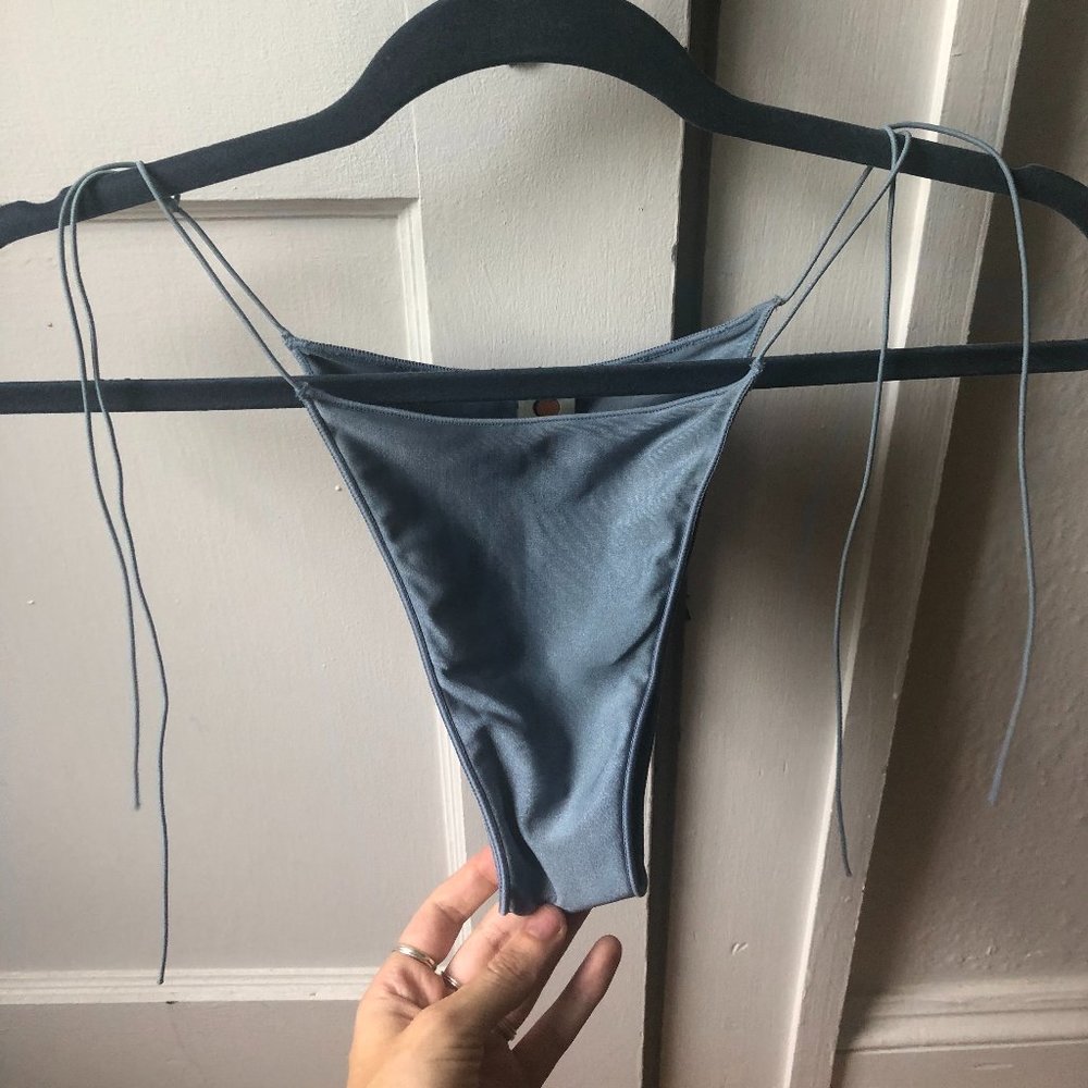 tropic of c blue bikini bottom small
